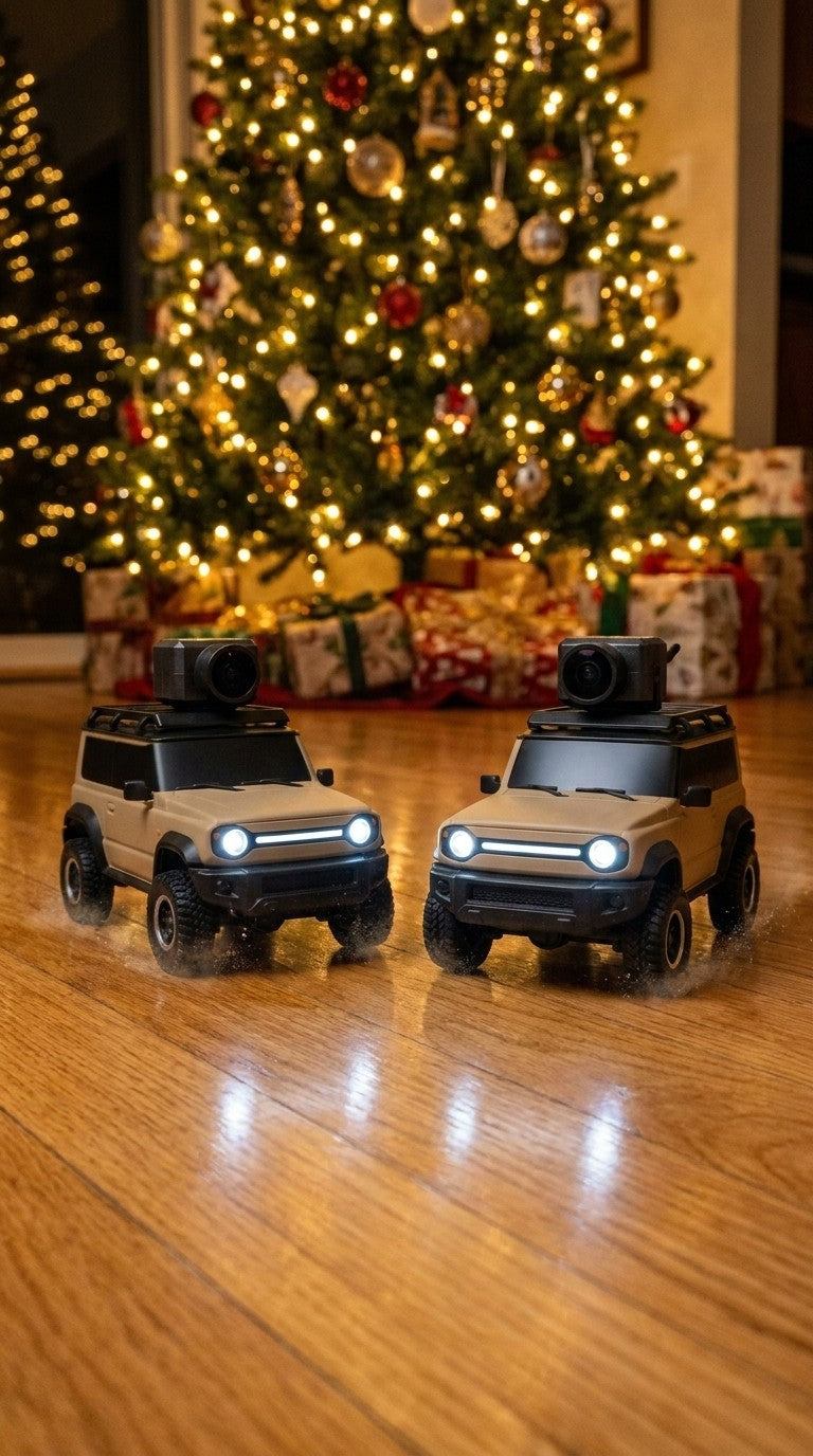 Two Tinydrift cars, ready to race